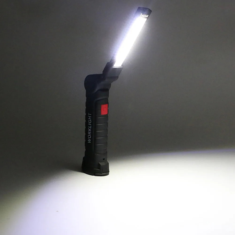 Portable COB LED Work Light USB Rechargeable Flashlight Inspection Zpaxo