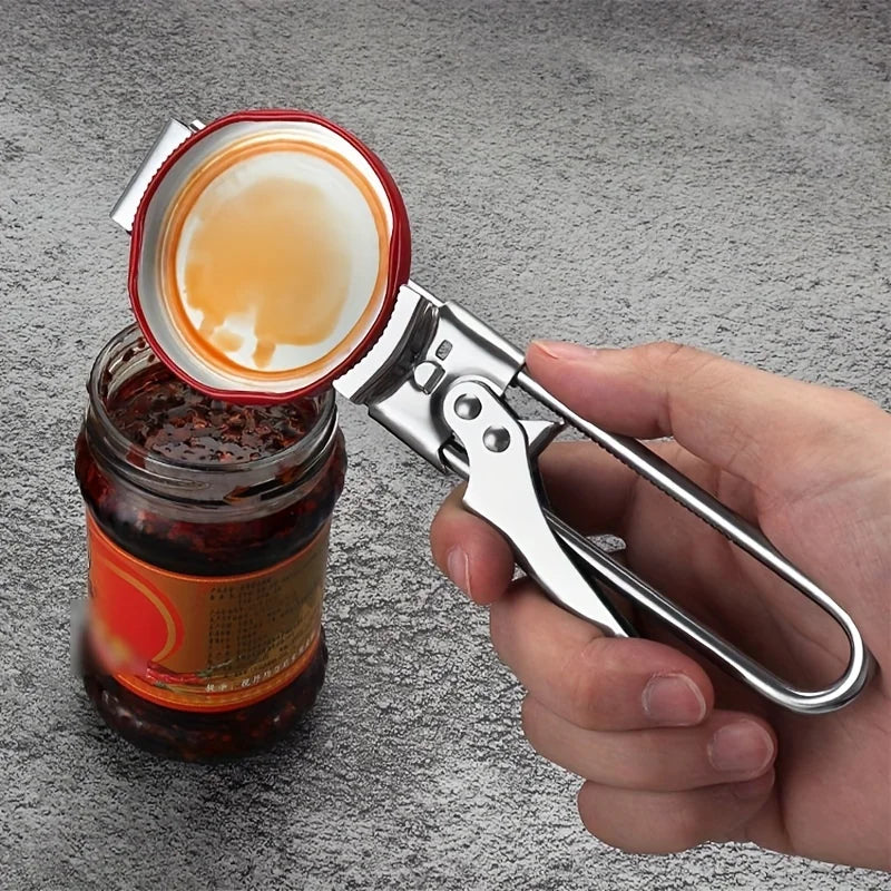 Adjustable Multi-function Bottle Opener Stainless Steel Lids Off Jar Zpaxo