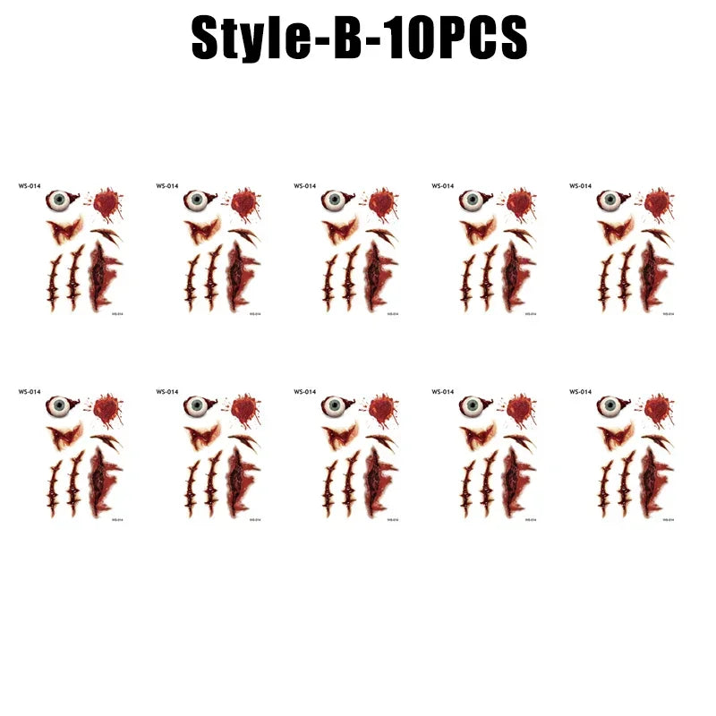 Realistic Fake Wound Temporary Tattoos – Gore & Scar FX