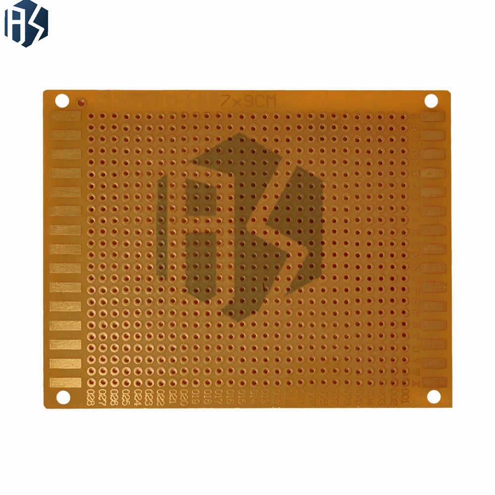 7x9cm 2 8x3 5 Single-sided FR-1 Prototype Board Yellow Bakelite PCB Zpaxo