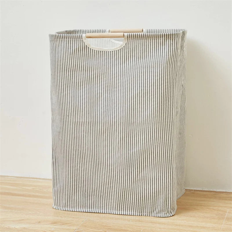 Waterproof Laundry Basket Cotton Linen Dirty Clothes Baskets Zpaxo C