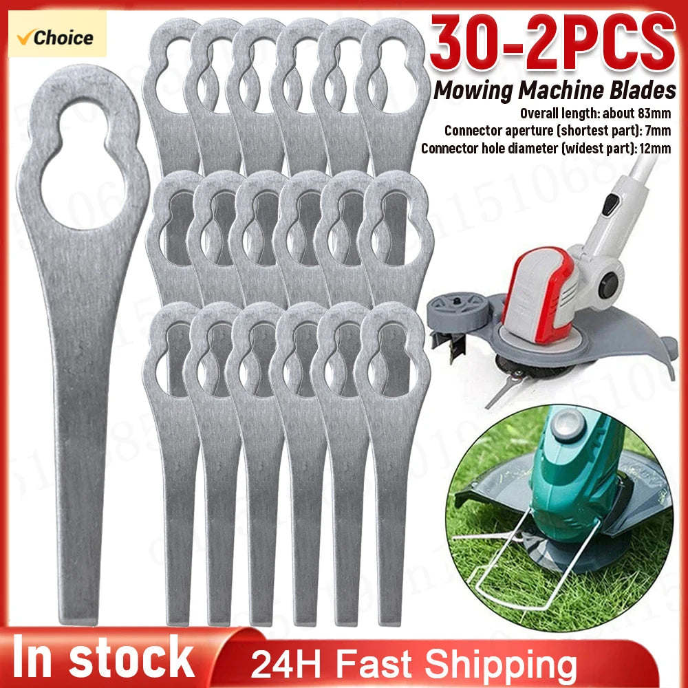 30- Strimmer Blades Metal Grass Cutting Replacement Blade Mowing Zpaxo