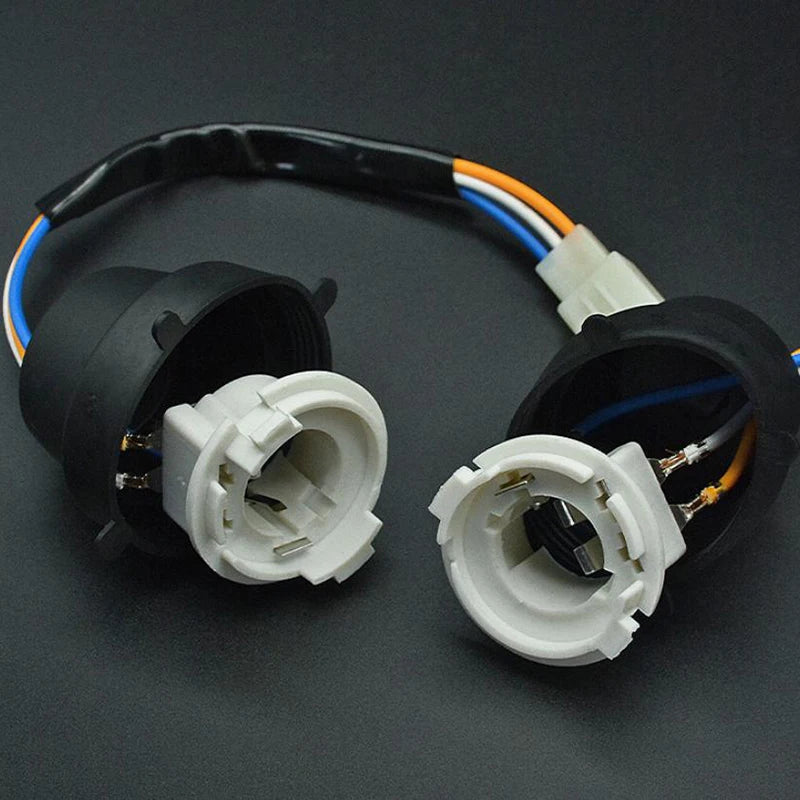 BA20D Motorcycle Bulb Base Socket LED Headlight Holders Adapters Zpaxo