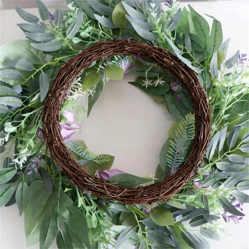 Artificial Purpler Rose Wreath Realistic Flower Wedding Party Inside Zpaxo
