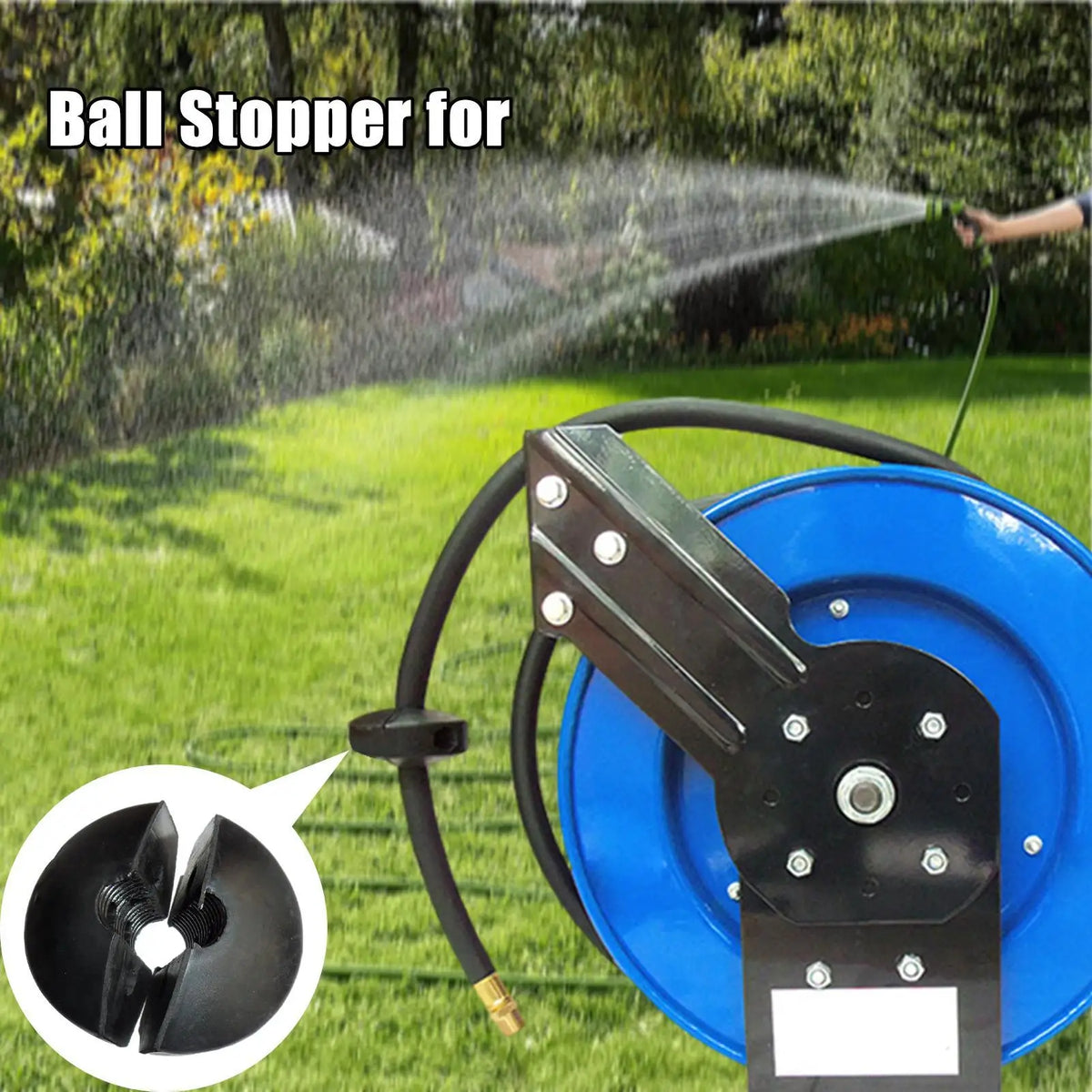 Ball Stop Spring Driven Hose Air Reel Stopper Compressor Zpaxo