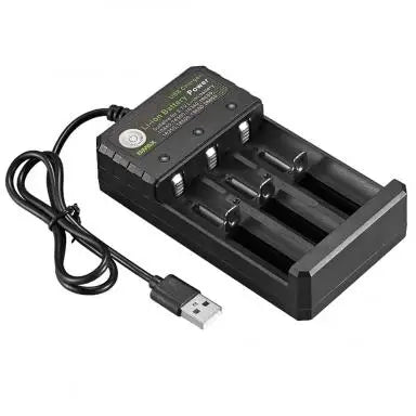 2/3/4 Slots AC 110V/220V 18650 Battery Charger USB DC 4.2V For 18350 16340 14500 18500 26650 Li-ion Batteries AC Charger Adapter Zpaxo 3 Ports