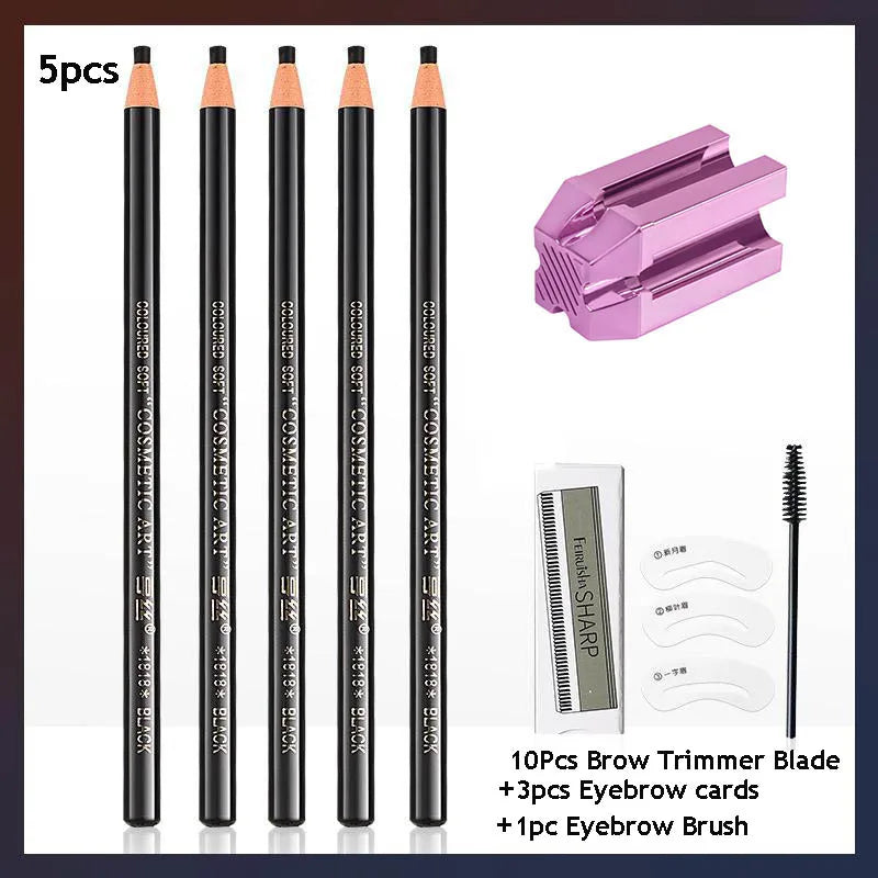 Eyebrow Pencil Microblading Supplies Waterproof Tattoo Tint Enhancers Zpaxo