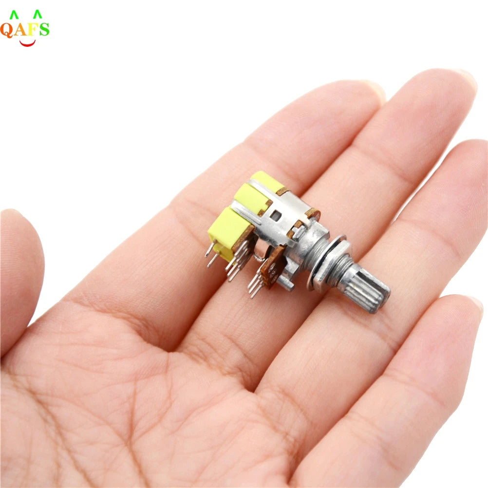 1 PcB50K 50K Ohm Dual Linear Taper Volume Control Potentiometer Switch Zpaxo