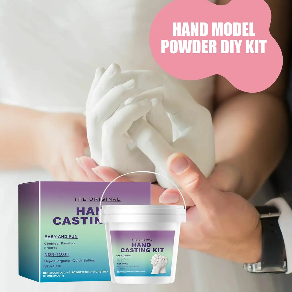 Handmade Plaster Hand Mold Casting Kits Couples Romantic DIY Keepsake Zpaxo