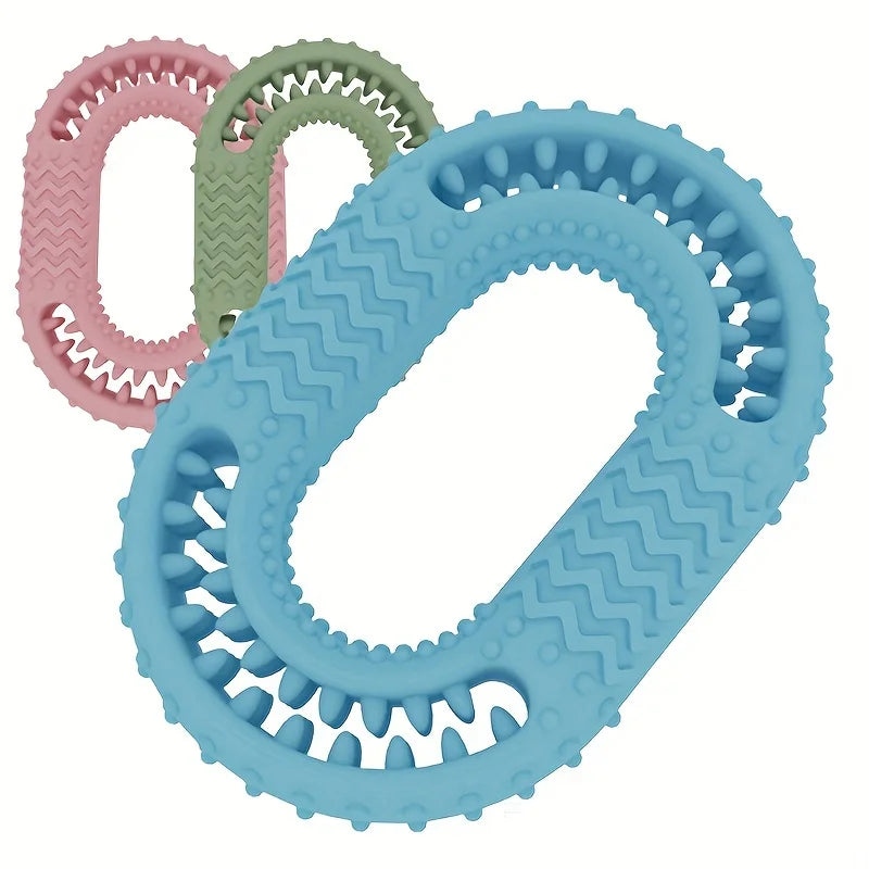 O-ring Dog Chew Toy TPR Pet Teeth Cleaning Interactive Cat Puppy Zpaxo