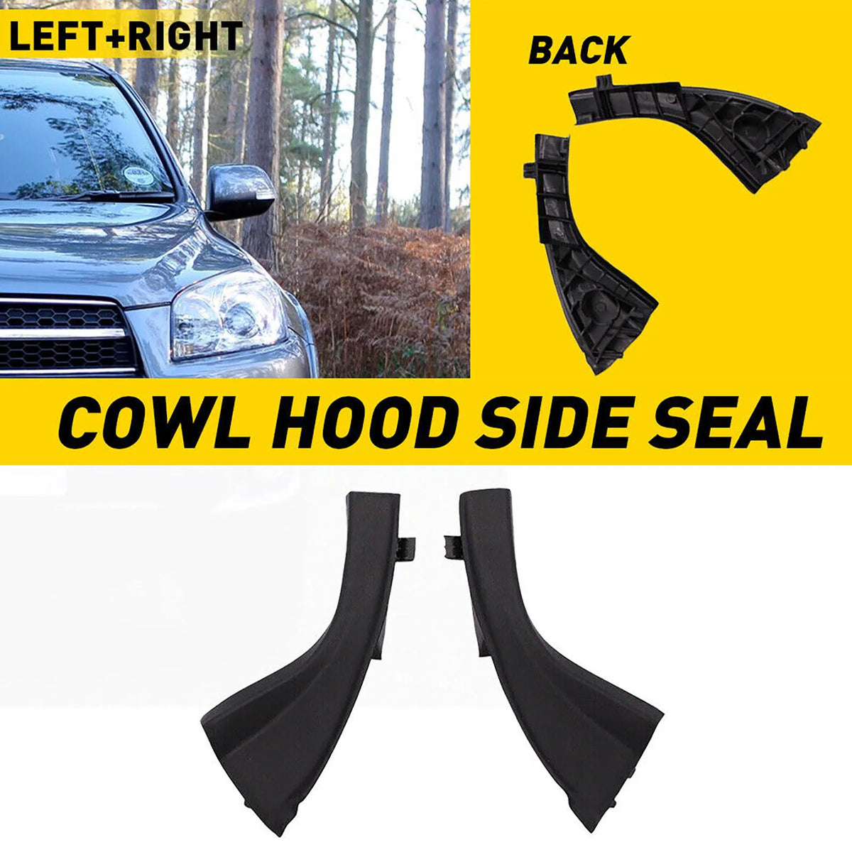 Auto Front Windshield Wiper Cowl Extension Cover Trim Toyota RAV4 Zpaxo