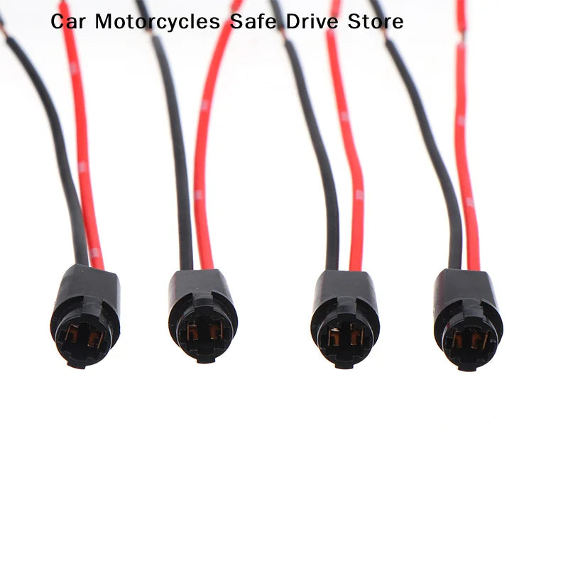 Car T5 LED Bulb Holder Socket Light Plug Extension Cables Harness 1 Zpaxo