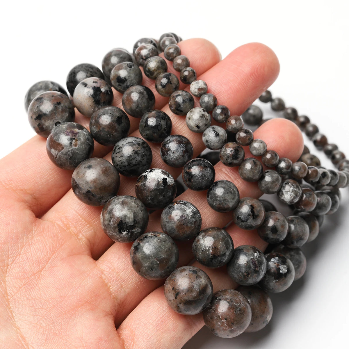Yooperlite Fire Sodalite Bead Bracelet 4–12mm | Unisex