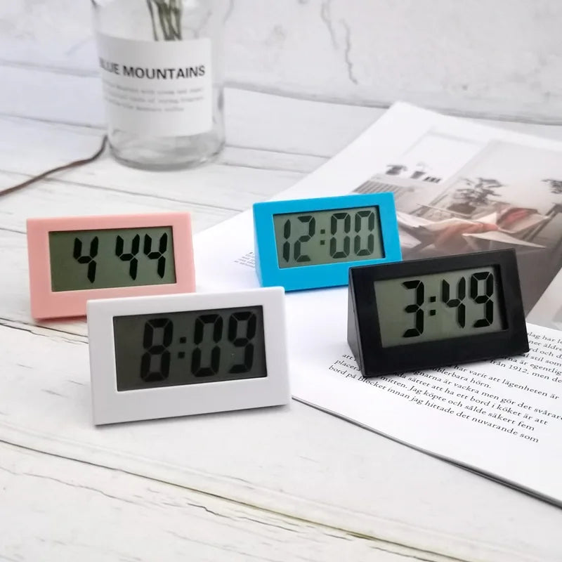 Simple Desktop Clock Mini Digital Small Silent Alarm Car Zpaxo
