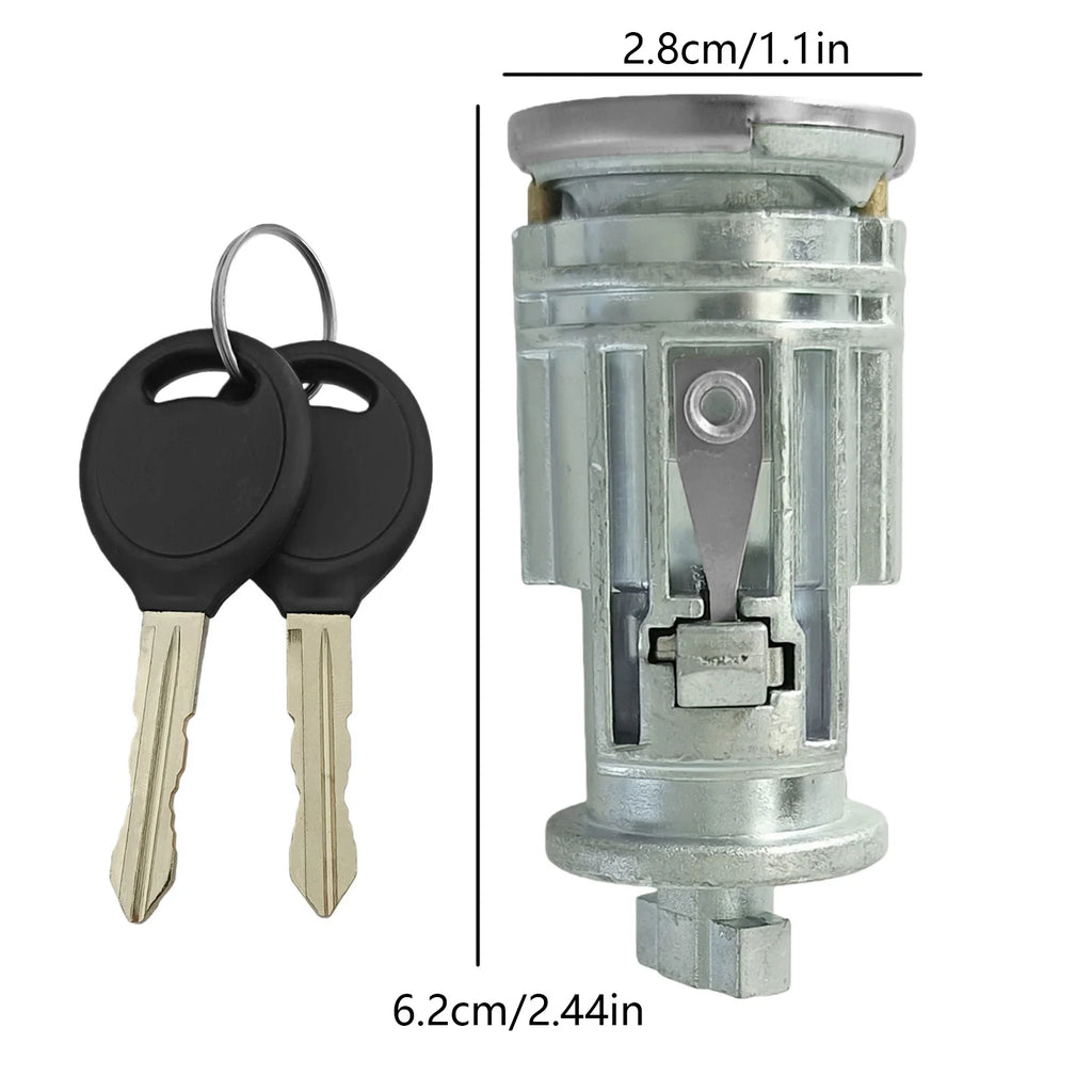 Vehicle Ignition Switch Lock Cylinder 2 Keys Matched Replacement Zpaxo