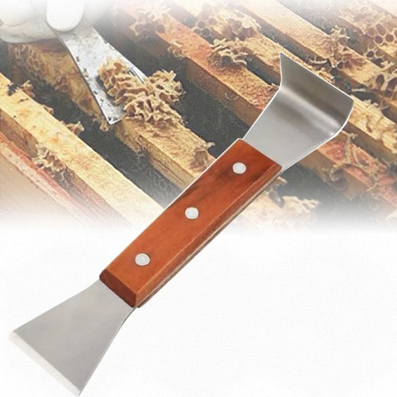 Stainless Steel Beekeeping Cleaning Knife Half Bending Scraper Bee Zpaxo