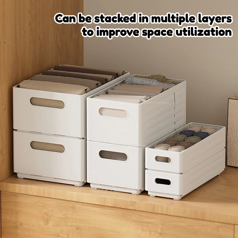 Adjustable Clothes Storage Box Closet Organizer Categorized Clothing Organizer Kitchen Cabinet Storage Bin Home Organizer Zpaxo