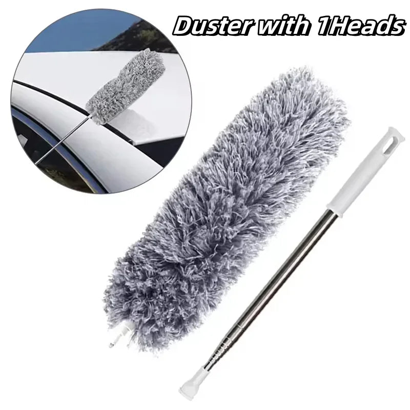 Retractable Microfiber Gap Dust Cleaner Extension Pole Reusable Zpaxo