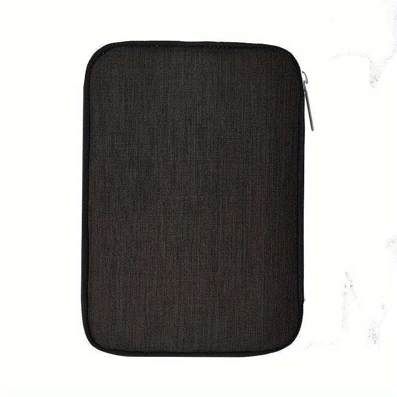 Watch Strap Storage Bag Travel Essentials Multi-pocket Cable Zpaxo black