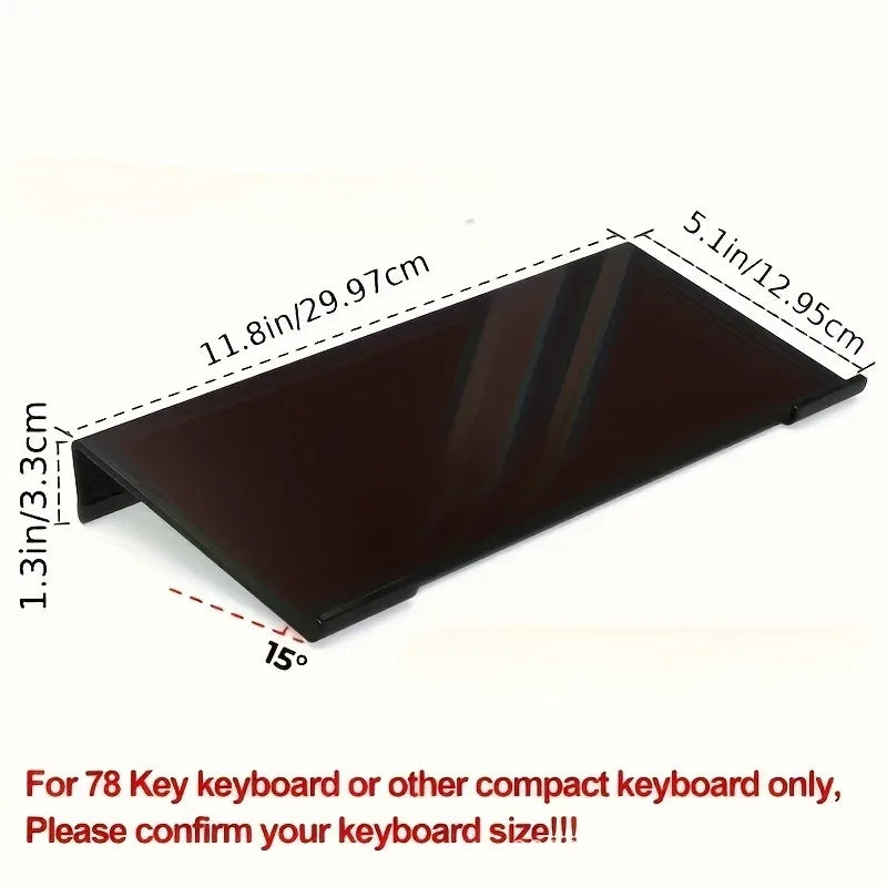 Acrylic Keyboard Stand Compact Desktop Lifter Mini Mixed Uncharged Zpaxo