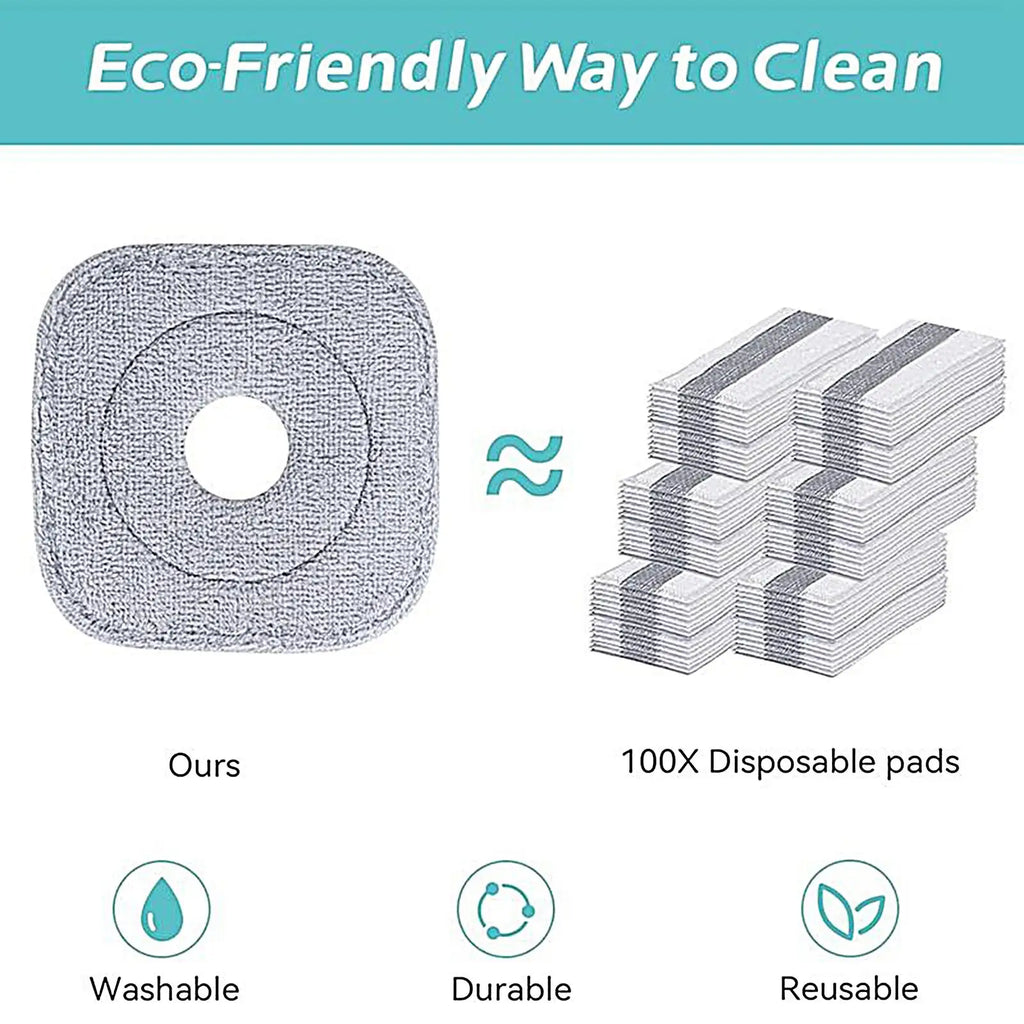 Microfiber Mop Refills Replacement Pads Wet Dry Floor Cleaning Zpaxo
