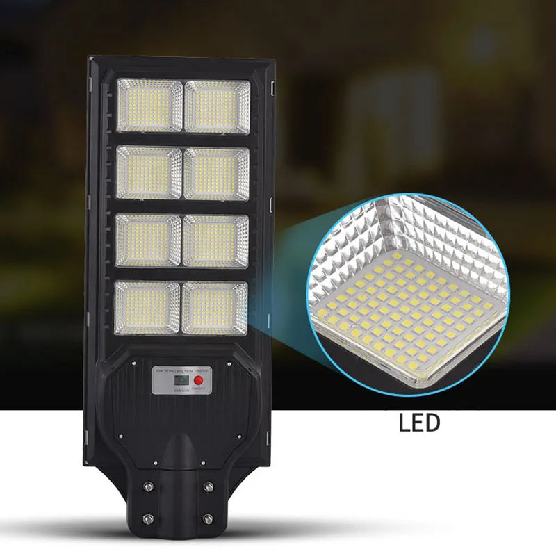 Solar Street Lights 1000W 1200W Outdoor Lamp Waterproof Remote Zpaxo