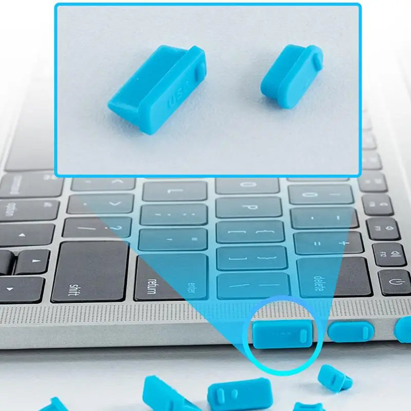 Universal Silicone Anti-dust Plug Notebook Dustproof Stopper Laptop C Zpaxo