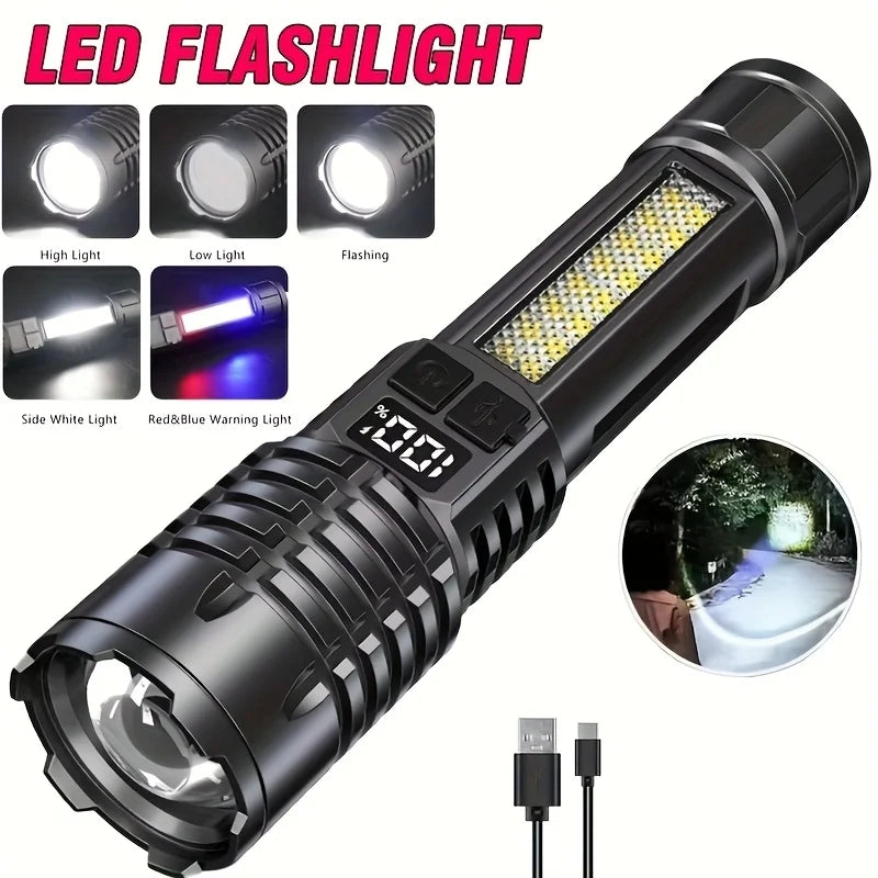 Powerful P50 Led Flashlights 2000LM Ultra Bright Tactical Light Zpaxo P50 Flashlight ZOOM