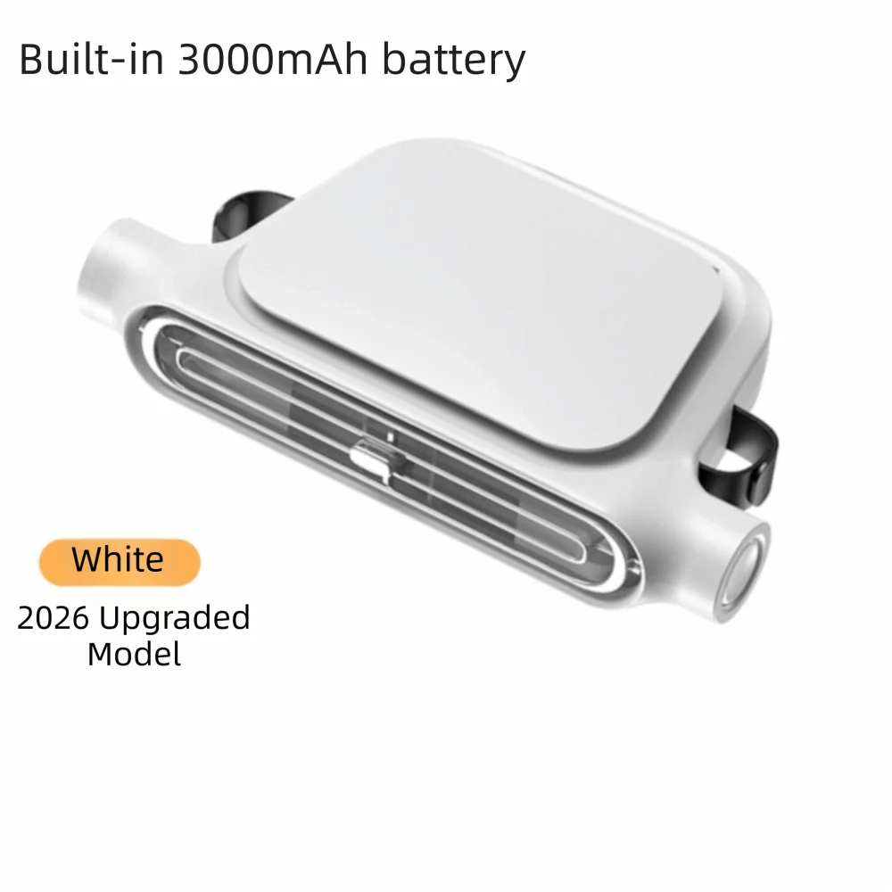 Portable Design USB Plug-in Fan Soft Airflow Lightweight Construction Zpaxo White