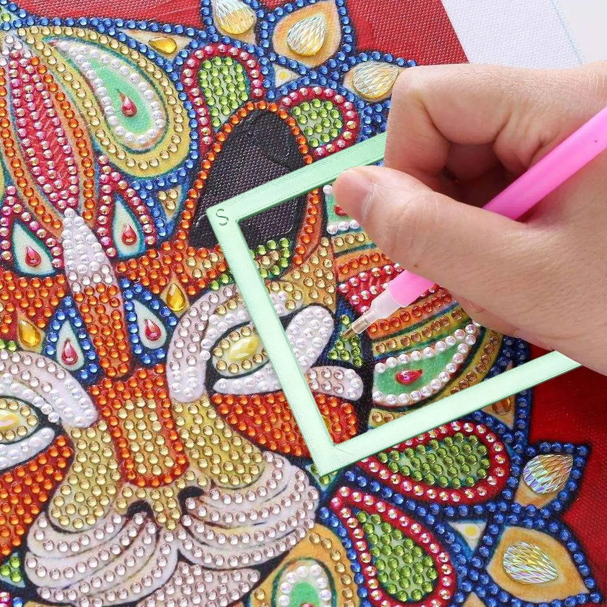 Diamonds Painting Alignment Tool Positioning Frame Gem Art Zpaxo
