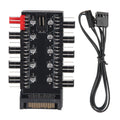 CPU Cooling Hub Chassis Fan Computer Tempreture Regulator 4pin Case Zpaxo SATA
