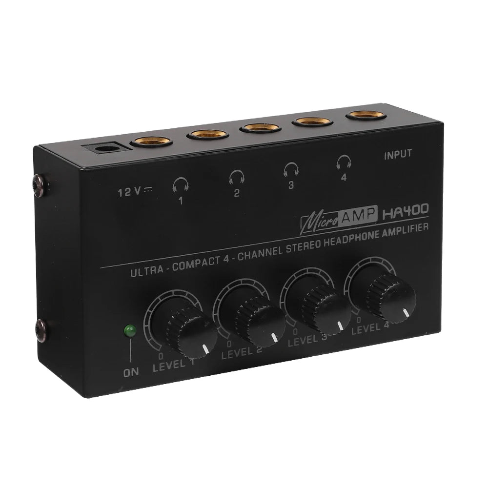 Deals 4 Channels Mini O Stereo Headphone Amplifier HA400 Zpaxo