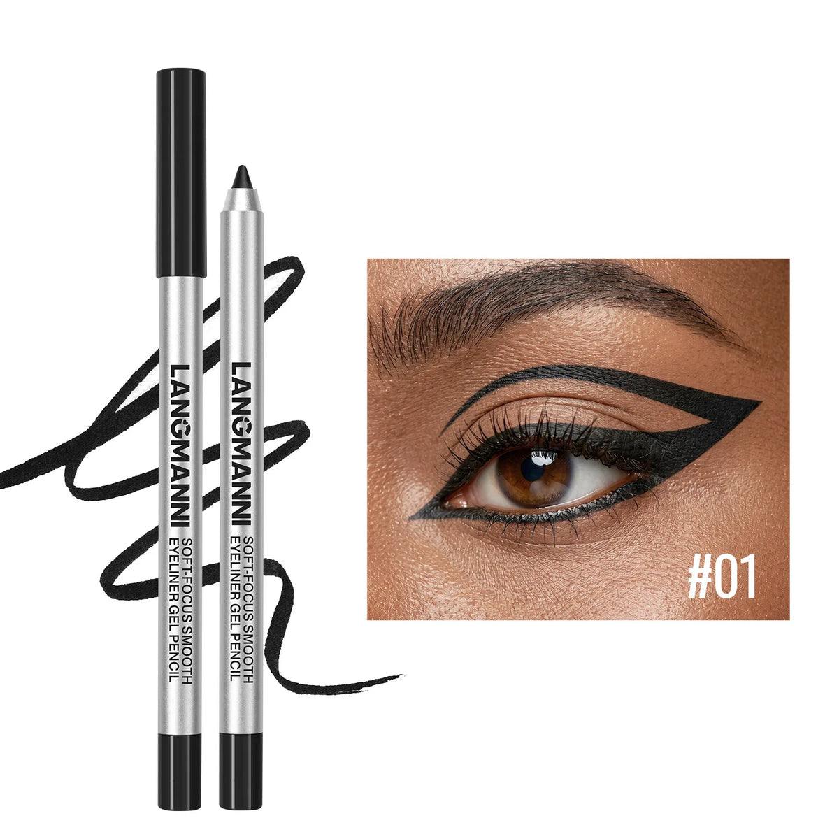12 Colors Pearlescent Eyeliner Pencil Colorful Waterproof Long-lasting Smooth Easy Wear Eyeshadow Eyeliner Pen Eye Makeup Tools Zpaxo 01