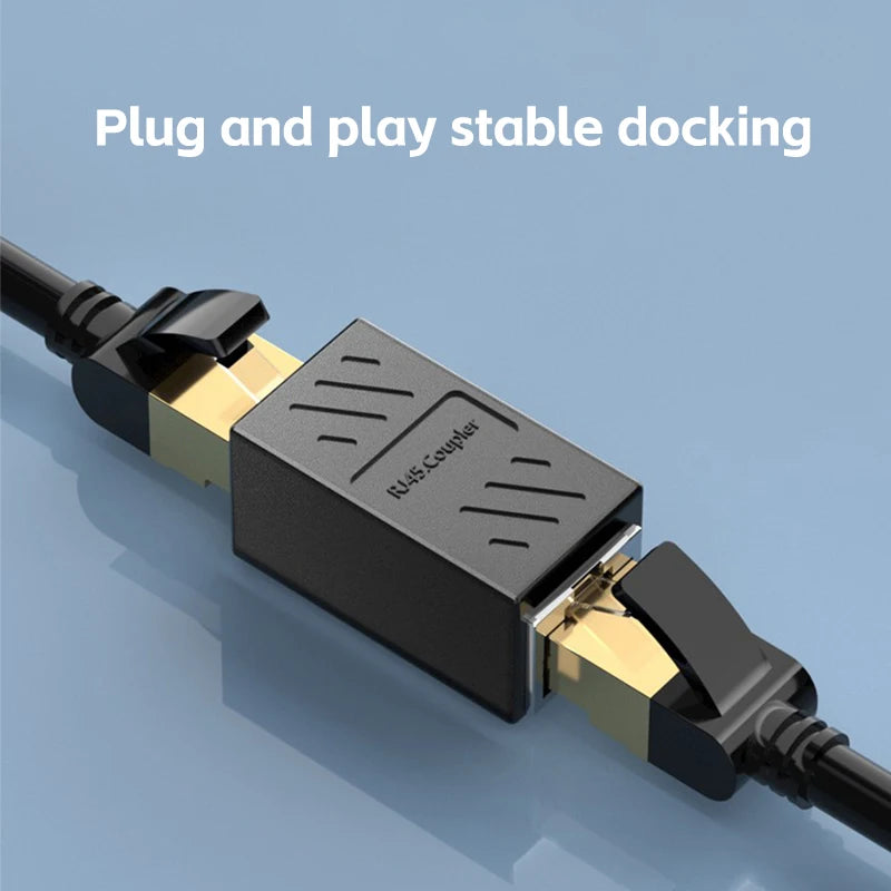 RJ45 Coupler Cat6 Cat5e Ethernet Cable Extender Adapter 1000Mbps LAN Zpaxo