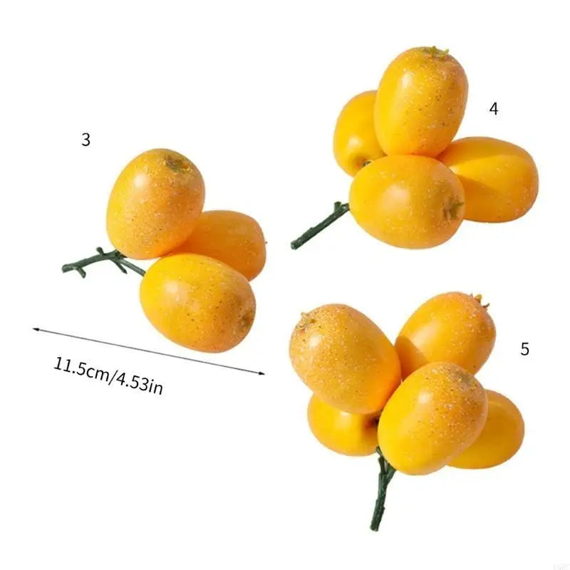 Simulation Loquat Fruit Model Adds Natural Touching Home Kitchen Zpaxo
