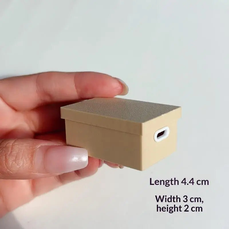 ▶1Pcs Home Decoration Dollhouse Mini Color Storage Box With Lid Model Dolls House Micro Scene Ornaments Decor Props Zpaxo A2