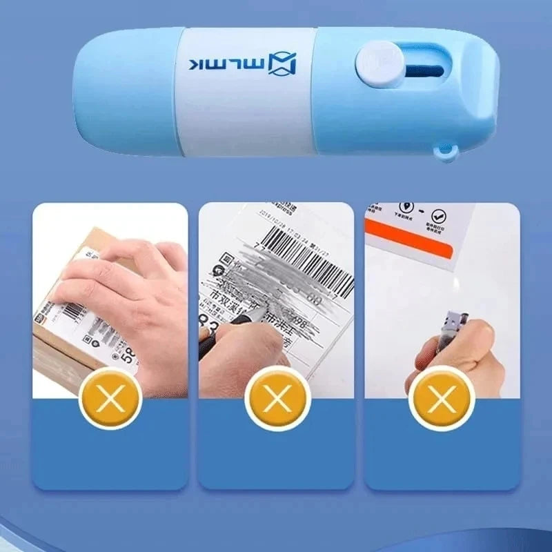 Thermal Paper Correction Fluid Unboxing Knife Safety Data Identity Zpaxo