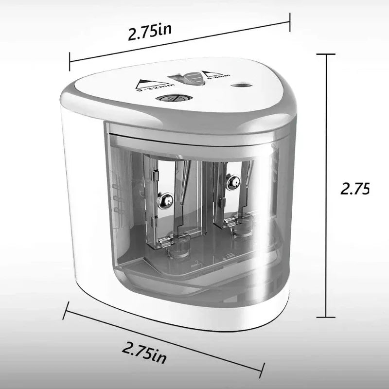 Upgraded Two-hole Electric Pencil Sharpener Automatic Heavy Duty Fast Zpaxo