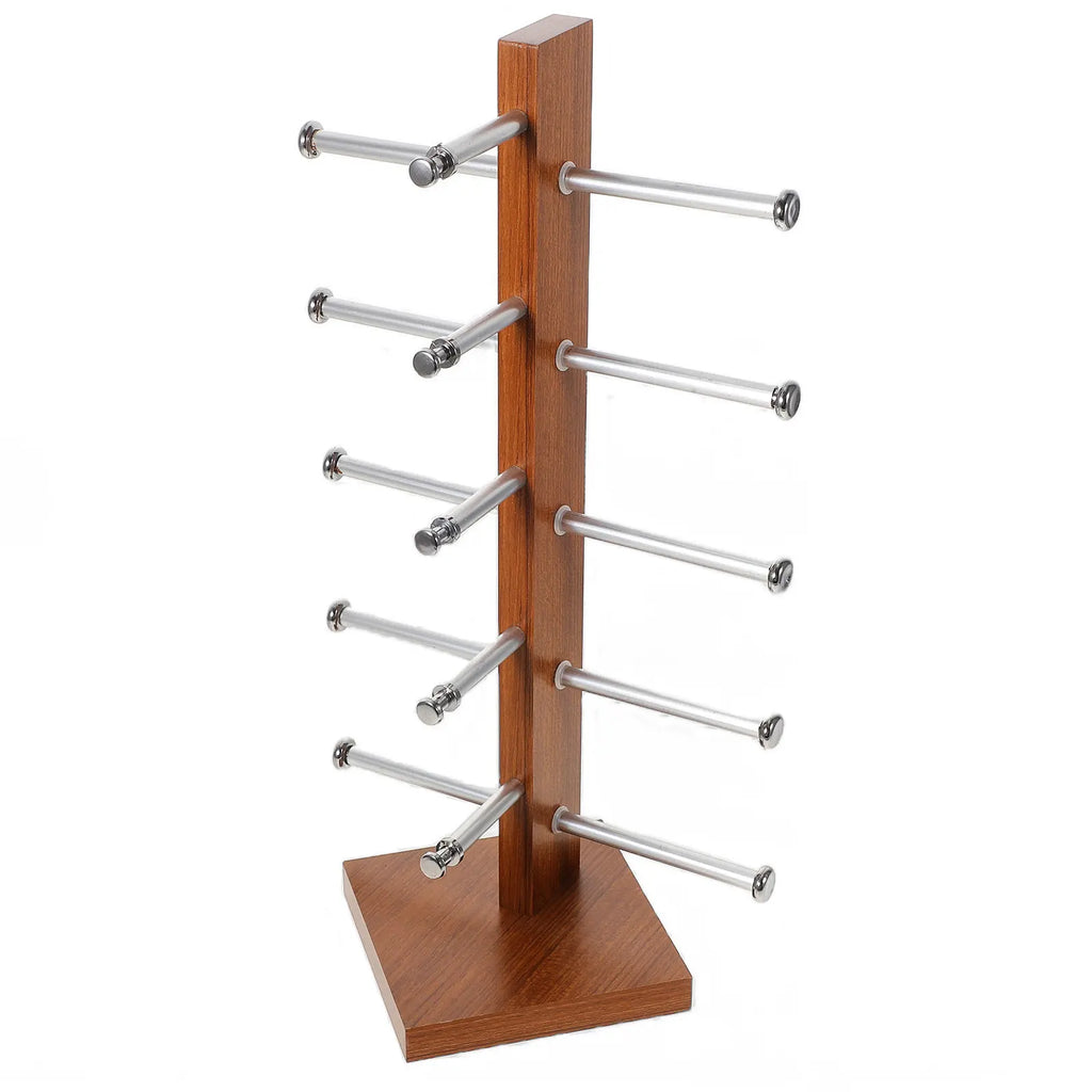 Space-saving Multi-tier Glasses Holder Stand Desktop Display Rack Zpaxo