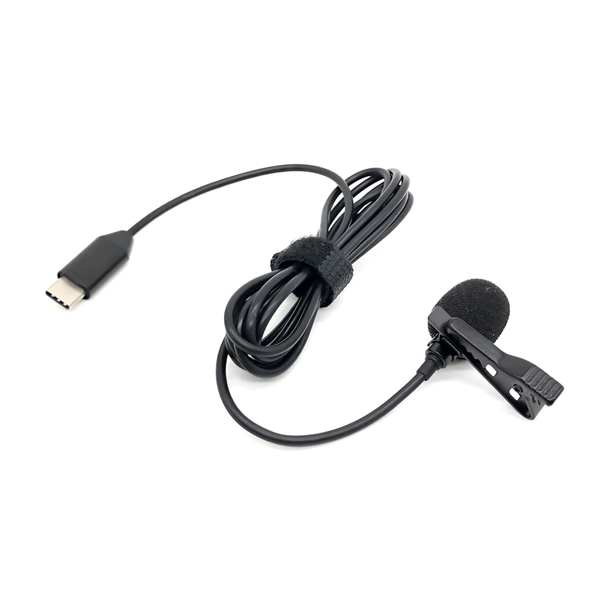 C Clip-on Lavalier Microphone Omni-directional Mic 60dB 1 5m Length Zpaxo