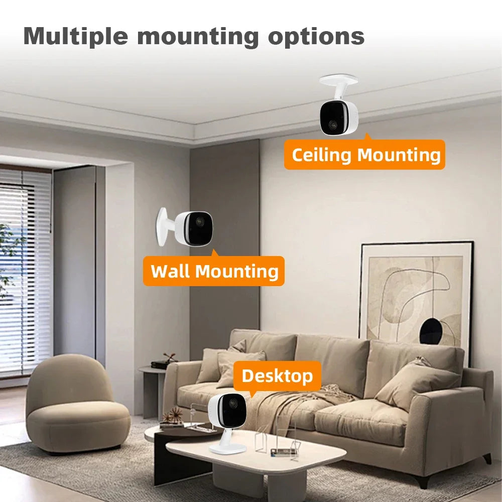 4K Security Camera Wireless Full Night Vision Wifi Monitor Waterproof Zpaxo