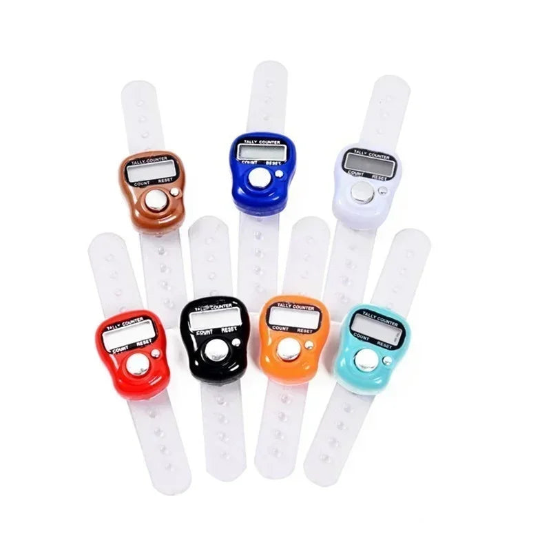 1PCS Mini Point Marker and Row Finger Meter LCD Electronic Digital Tally Counter for Sewing Knitting Weave Tool Zpaxo