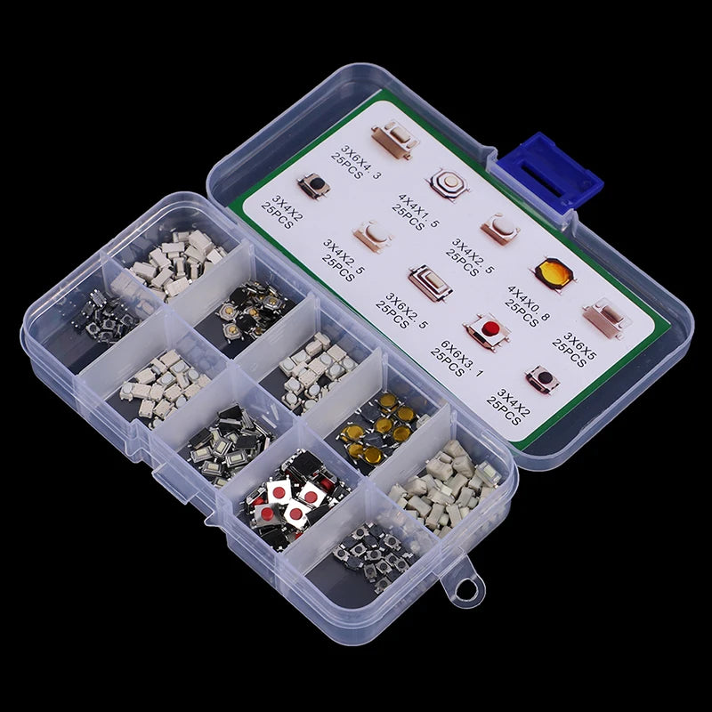 CM250Pcs 10 Types Durable Car Remote Control Tablet Actile Push Zpaxo