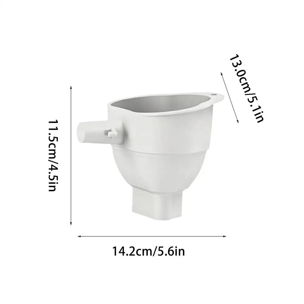 Stand Mixer Flour Funnel Silicone Anti-spill Dishwasher Safe Baking Zpaxo White China Mainland