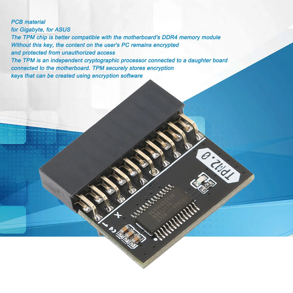 20Pin TPM 2 0 Encryption Security Module Standalone Crypto Processor Zpaxo
