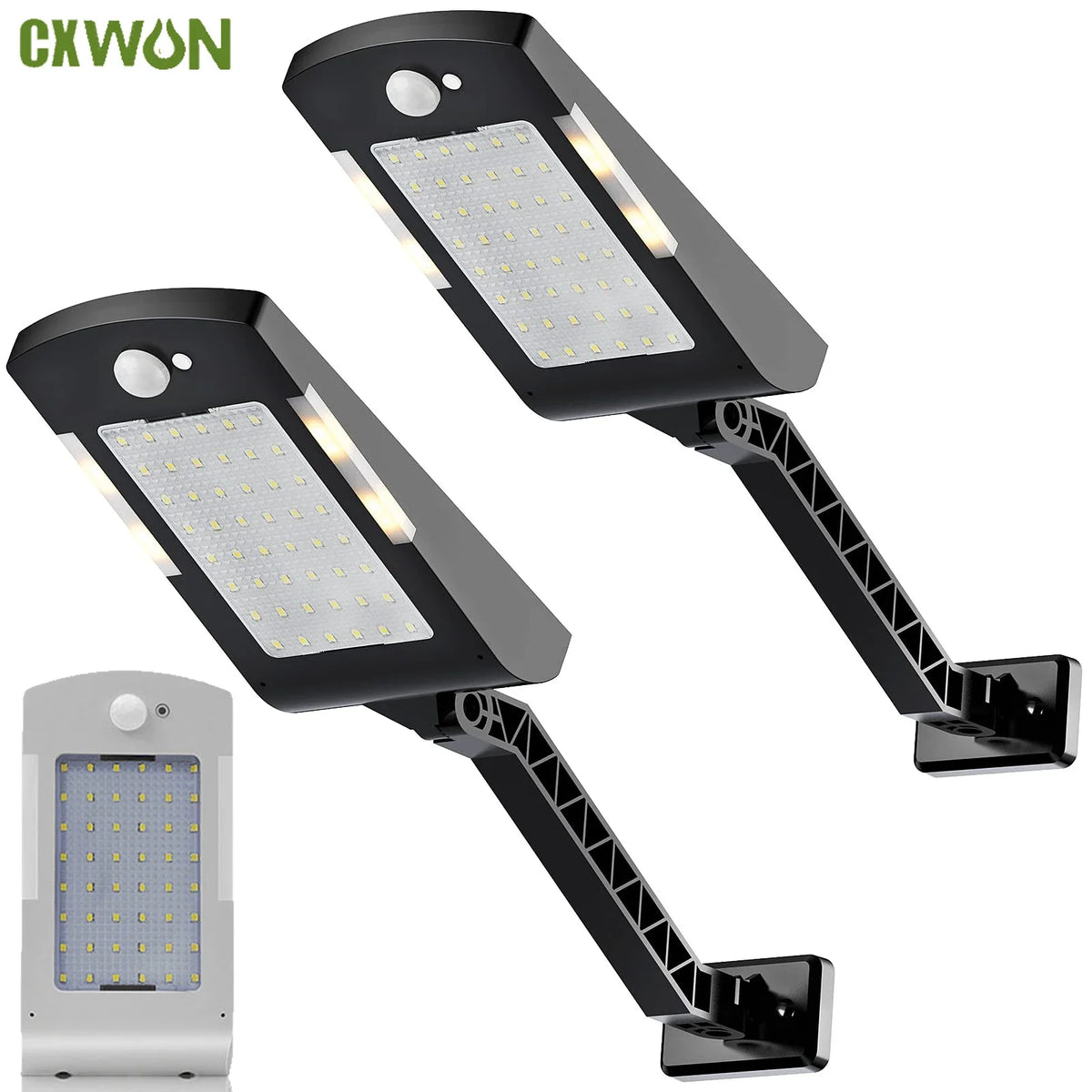 Solar Lights Outdoor 48 LEDs Powered Motion Sensor Lamp Security 3 Zpaxo