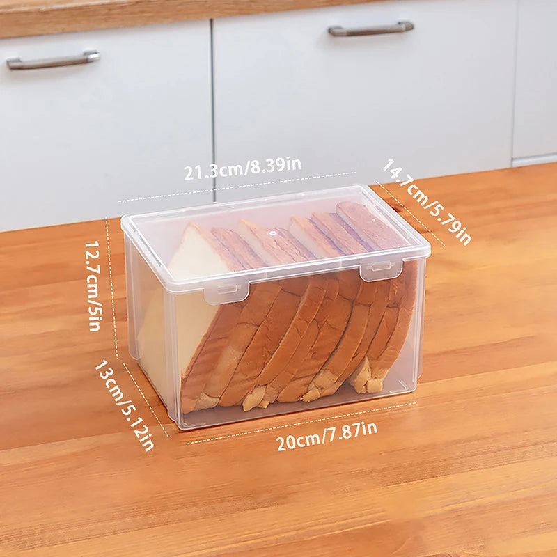 Kitchen Bread Box Storage Dispenser Clear Baking Cake Container Zpaxo