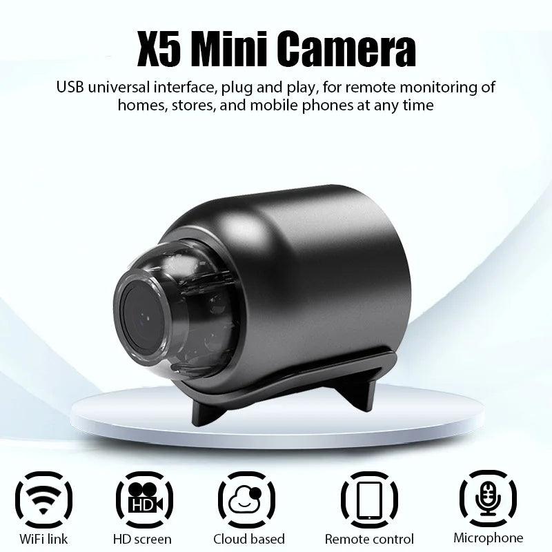 Mini Camera Wireless 1080P Surveillance Security Video Cam Night Zpaxo