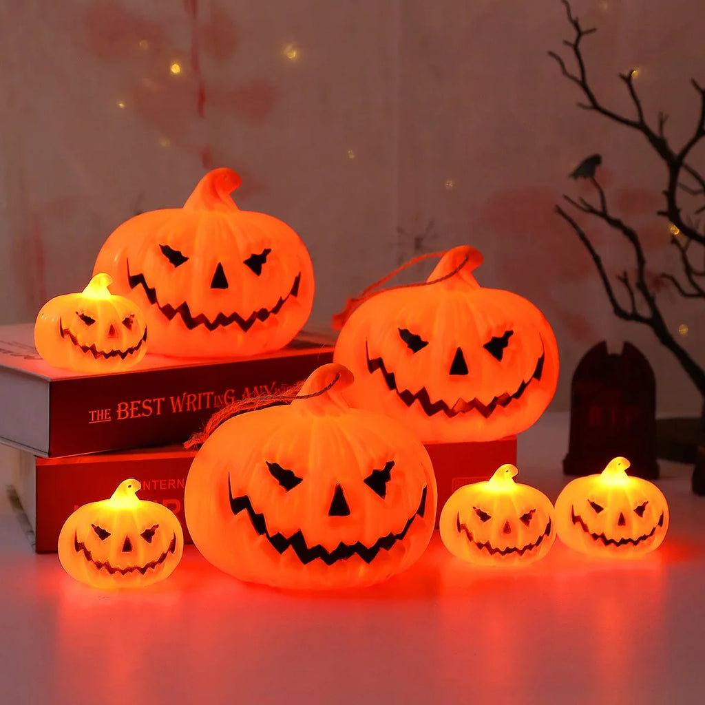 Battery-style Halloween LED Pumpkin Lantern Lights Jack-o-lantern Zpaxo