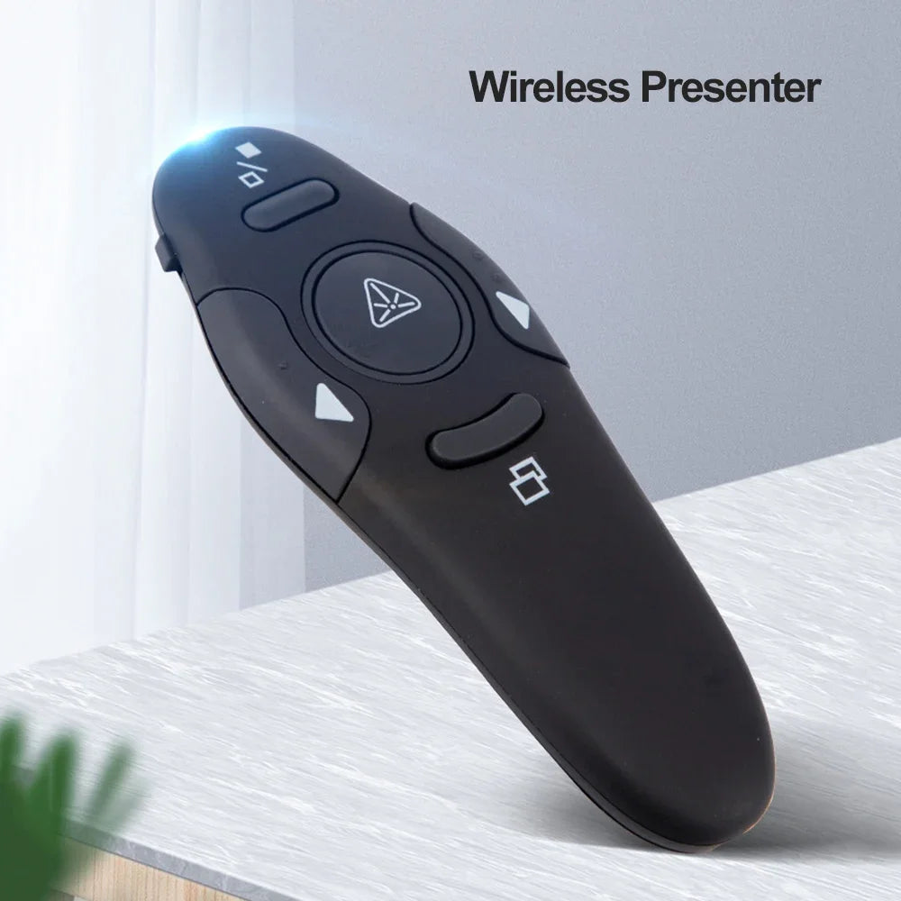 Wireless Presenter PPT Page Turner USB Pointer Clicker Presenter USB Receiver Remote Control For Projector Powerpoint Slide Zpaxo